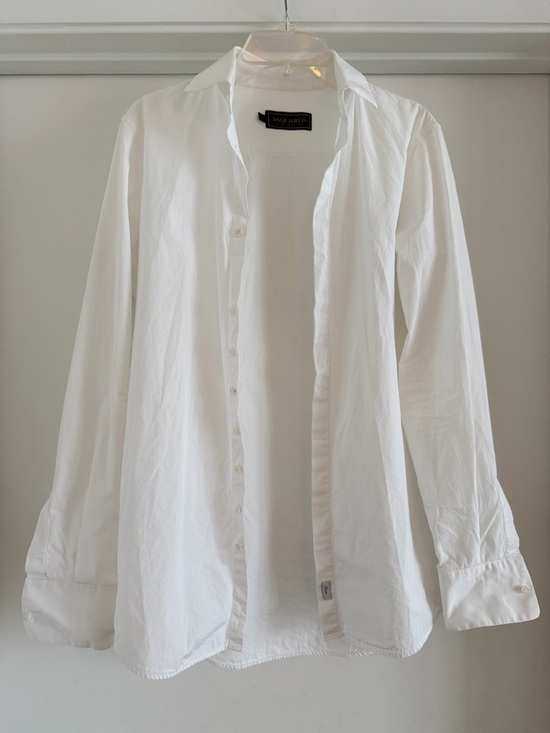 DSQUARED Other - DSQUARED White Men's Long-Sleeve Button-Up Shirt